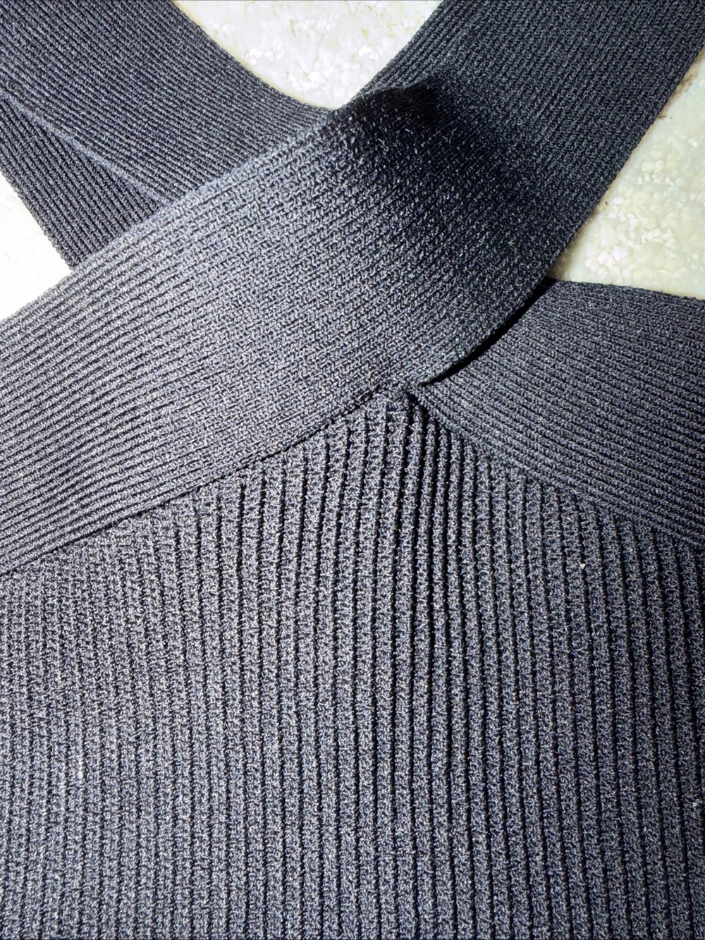 Babaton Black Cross-Back Knit Sweater Tank - Picture 4 of 8